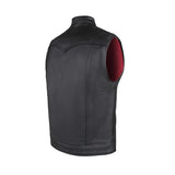 Castlebeard Legendary Reaper Men's Leather Club Vest, view 4