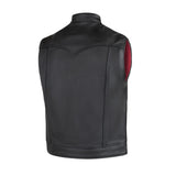 Castlebeard Legendary Reaper Men's Leather Club Vest, view 5