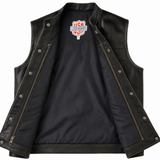 Castlebeard Legendary Reckless Outlaw Aged Leather Vest, view 3