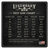 Castlebeard Legendary Revolution Men's Black Denim Vest, view 5