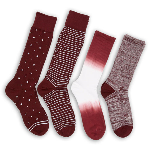 Castlebeard Maroon Mixed 4 Pack -A