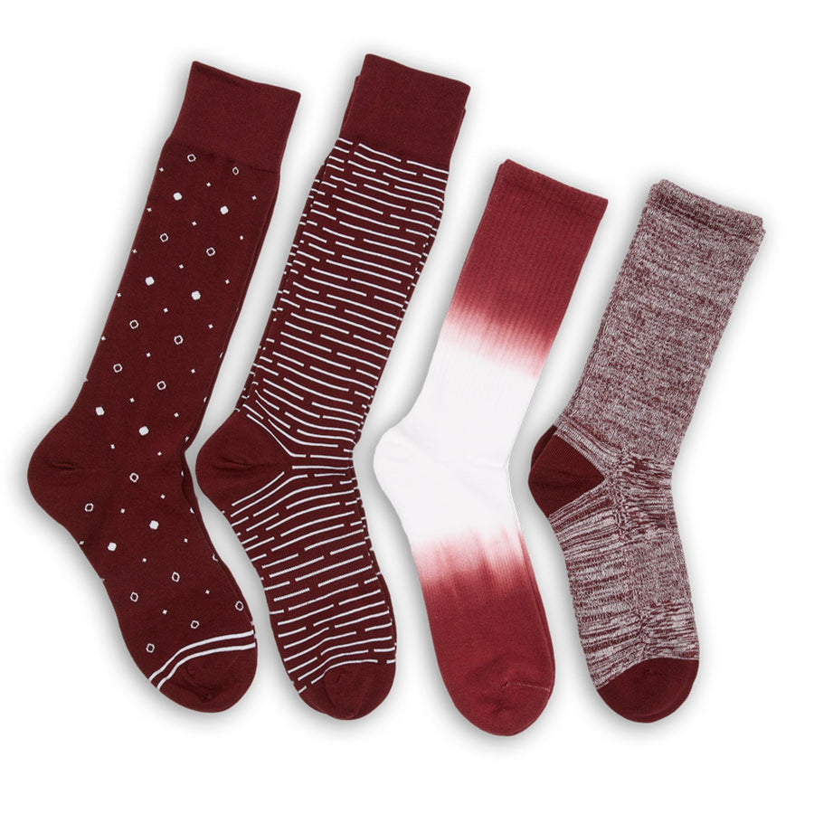 Castlebeard Maroon Mixed 4 Pack -A