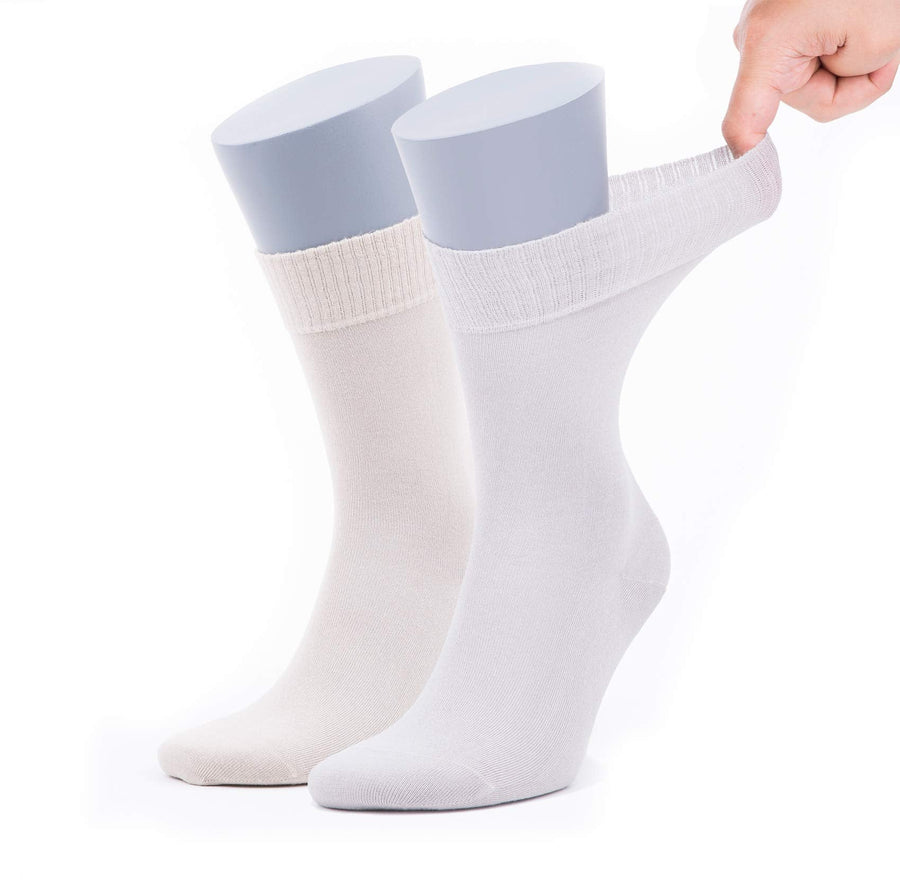 Castlebeard Men’s Bamboo Diabetic Socks 2-Pack - Ultra Thin