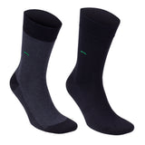 Castlebeard Men’s Bamboo Dress Socks 6-Pack, Black, Charcoal & Navy, view 4
