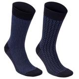 Castlebeard Men’s Bamboo Dress Socks 6-Pack Gift Box, Rust & Purple, view 3