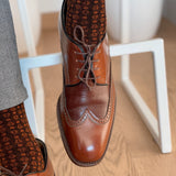 Castlebeard Men’s Bamboo Dress Socks 6-Pack Gift Box, Rust & Purple, view 5
