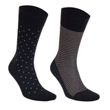 Castlebeard Men’s Bamboo Lightweight Dress Socks 8-Pack Gift Box, Black, Charcoal & Taupe, view 5