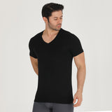 Castlebeard Men’s Bamboo V-Neck Undershirts 3-Pack, view 6