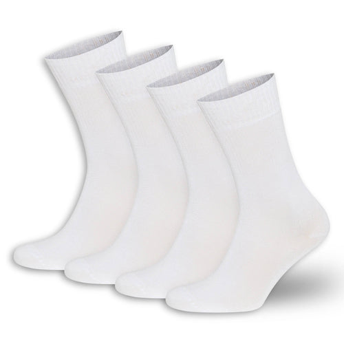 Castlebeard Men’s & Women’s Bamboo Diabetic Crew Socks 4-Pack