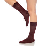 Castlebeard Men's Cotton Crew Socks 6-Pack, Solid Dark Tones, view 6