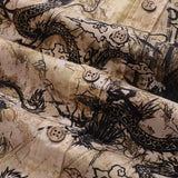 Castlebeard Men's Dragon Shirt Totem Cotton Button-down 1980s Vintage Short Sleeve Hawaiian Shirt By Sun, view 5