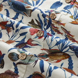 Castlebeard Men's Fish Shirt Button Down Tropical Hawaiian Shirts For Men Short Sleeve Aloha Shirt Nature Collector By Amy, view 4