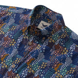 Castlebeard Men's Hawaiian Shirt Bead Pattern By Isoletto Design Cotton Button-down Short Sleeve Aloha Shirt, view 2