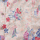Castlebeard Men's Hawaiian Shirt Blossoms and Butterflies Print Cotton Button-down Short Sleeve Aloha Shirt By Amy, view 3
