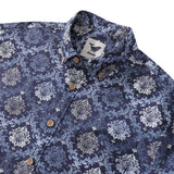 Castlebeard Men's Hawaiian Shirt Budapest Cotton Button-down Long Sleeve Aloha Shirt By Sherry, view 2