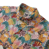 Castlebeard Men's Hawaiian Shirt Coral Reef Shirt 100% Cotton Button-down Short Sleeve Aloha Shirt By Fabian Lavater, view 2