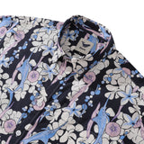 Castlebeard Men's Hawaiian Shirt Dance of the Tuna Print Cotton Button-down Short Sleeve Aloha Shirt By Evan, view 2