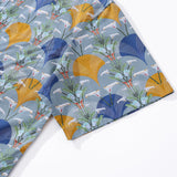 Castlebeard Men's Hawaiian Shirt Deco Arum Lily Delights Print By Lisette Niemand Cotton Button-down Short Sleeve Aloha Shirt, view 4