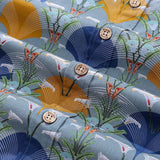 Castlebeard Men's Hawaiian Shirt Deco Arum Lily Delights Print By Lisette Niemand Cotton Button-down Short Sleeve Aloha Shirt, view 5