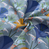Castlebeard Men's Hawaiian Shirt Deco Arum Lily Delights Print By Lisette Niemand Cotton Button-down Short Sleeve Aloha Shirt, view 6