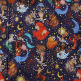 Castlebeard Men's Hawaiian Shirt Embrace the Seasons Zodiacs By Catherine Rowe Cotton Button-down Short Sleeve Aloha Shirt, view 3