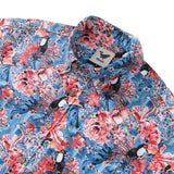 Castlebeard Men's Hawaiian Shirt Exotic Toucan Print By Maya Fatha Cotton Button-down Short Sleeve Aloha Shirt, view 2