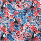 Castlebeard Men's Hawaiian Shirt Exotic Toucan Print By Maya Fatha Cotton Button-down Short Sleeve Aloha Shirt, view 3