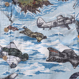 Castlebeard Men's Hawaiian Shirt Flight of the Falcons Cotton Button-down Short Sleeve Aloha Shirt By Sun, view 3