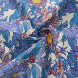 Castlebeard Men's Hawaiian Shirt Flower Sea Print Cotton Button-down Short Sleeve Aloha Shirt By Amy, view 6