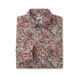 Castlebeard Men's Hawaiian Shirt Geometry of Tradition Cotton Button-down Long Sleeve Aloha Shirt By Cigar, view 2