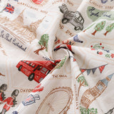 Castlebeard Men's Hawaiian Shirt Icons of Old London Town Print By Noopur Cotton Button-down Short Sleeve Aloha Shirt, view 6