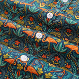 Castlebeard Men's Hawaiian Shirt Joyful Jungle Print By Cassandra O'Leary Cotton Button-down Short Sleeve Aloha Shirt, view 5