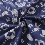 Castlebeard Men's Hawaiian Shirt Kyoto Memories By House of Haricot Cotton Button-down Short Sleeve Aloha Shirt, view 6