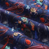 Castlebeard Men's Hawaiian Shirt Leviathan Showdown Print Cotton Button-down Short Sleeve Aloha Shirt By Sun, view 5