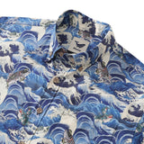 Castlebeard Men's Hawaiian Shirt Lucky Embrace Print Cotton Button-down Short Sleeve Aloha Shirt By Sun, view 2