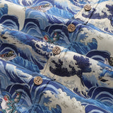 Castlebeard Men's Hawaiian Shirt Lucky Embrace Print Cotton Button-down Short Sleeve Aloha Shirt By Sun, view 5
