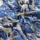 Castlebeard Men's Hawaiian Shirt Lucky Embrace Print Cotton Button-down Short Sleeve Aloha Shirt By Sun, view 6