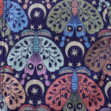 Castlebeard Men's Hawaiian Shirt Moon Moth Mysteries By Rebecca Elfast Cotton Button-down Short Sleeve Aloha Shirt, view 3