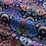 Castlebeard Men's Hawaiian Shirt Moon Moth Mysteries By Rebecca Elfast Cotton Button-down Short Sleeve Aloha Shirt, view 5
