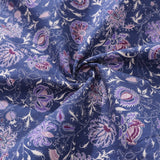 Castlebeard Men's Hawaiian Shirt Mystic Flowers Print Cotton Button-down Short Sleeve Aloha Shirt By Amy, view 6