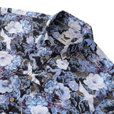 Castlebeard Men's Hawaiian Shirt Mystic Serenity Print Cotton Button-down Short Sleeve Aloha Shirt By Sylvia, view 2
