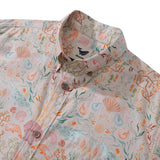 Castlebeard Men's Hawaiian Shirt Ocean Dream By Samantha O' Malley Cotton Button-down Short Sleeve Aloha Shirt, view 2