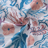 Castlebeard Men's Hawaiian Shirt Octopussy Print By Nina Leth Cotton Button-down Short Sleeve Aloha Shirt, view 6