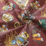 Castlebeard Men's Hawaiian Shirt “O'zapft is” Print Cotton Button-down Short Sleeve Aloha Shirt By Sun, view 6