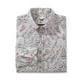 Castlebeard Men's Hawaiian Shirt Paisley By Studio 1987 Cotton Button-down Long Sleeve Aloha Shirt, view 2