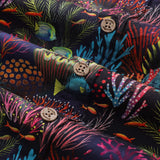 Castlebeard Mens Hawaiian Shirt Short Sleeve Fish Shirt Coral Reef Cotton Beach Shirt Magical World Coral Reef By Uta Krogmann, view 5