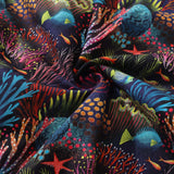 Castlebeard Mens Hawaiian Shirt Short Sleeve Fish Shirt Coral Reef Cotton Beach Shirt Magical World Coral Reef By Uta Krogmann, view 6