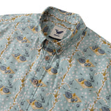 Castlebeard Men's Hawaiian Shirt Tea Ceremony By ME.COCO.DESIGN Cotton Button-down Short Sleeve Aloha Shirt, view 2