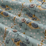 Castlebeard Men's Hawaiian Shirt Tea Ceremony By ME.COCO.DESIGN Cotton Button-down Short Sleeve Aloha Shirt, view 5