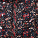 Castlebeard Men's Hawaiian Shirt The Genus Iris Print Cotton Button-down Short Sleeve Aloha Shirt By Amy, view 3